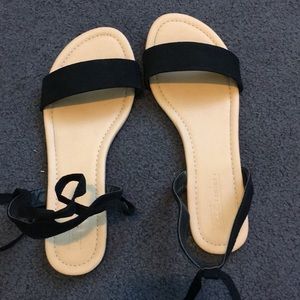 Lace up flat ASOS sandals
